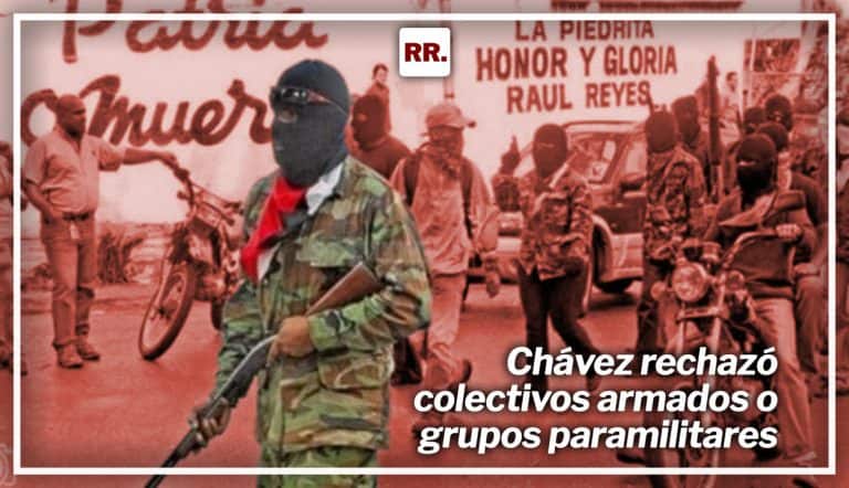 Chávez rechazó colectivos armados o grupos paramilitares