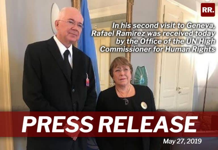 Ramírez presented Bachelet more evidence of political persecution and human rights violations in Venezuela