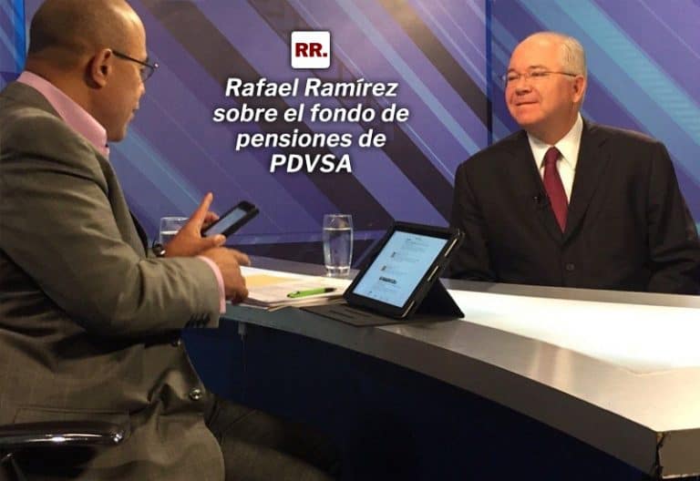 Rafael Ramírez sobre el fondo de pensiones de PDVSA
