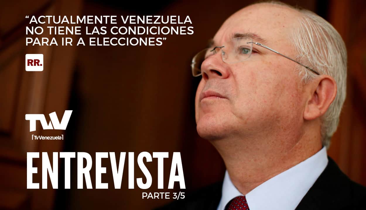 Rafael Ramírez: “Actualmente Venezuela no tiene las condiciones para ir a elecciones” - Parte 3/5