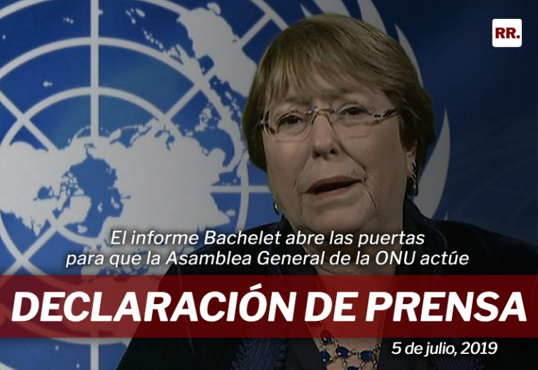 El informe Bachelet abre las puertas para que la Asamblea General de la ONU actúe