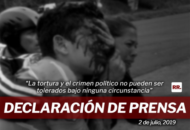 Declaración de prensa ante la represión madurista