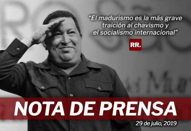 El madurismo es la más grave traición al chavismo y el socialismo internacional