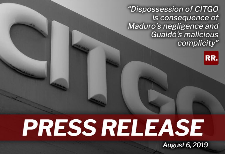 Dispossession of CITGO is consequence of Maduro’s negligence and Guaidó’s malicious complicity