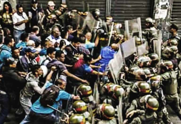 Los trabajadores en lucha