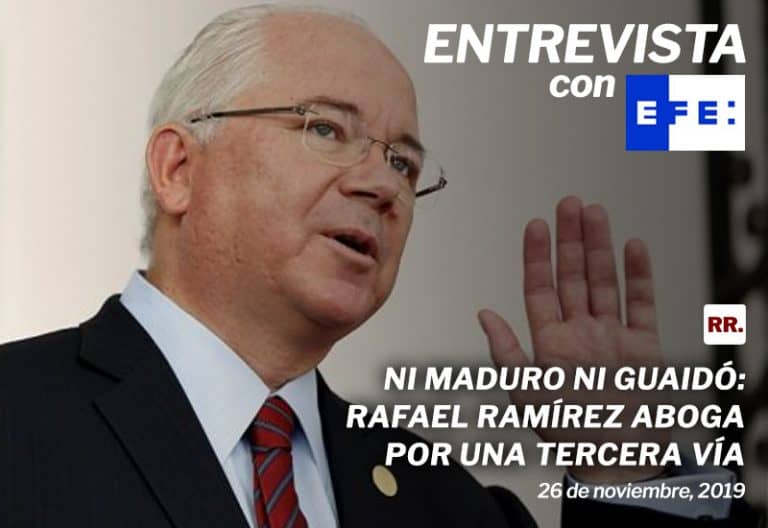Ni Maduro ni Guaidó: Rafael Ramírez aboga por una tercera vía