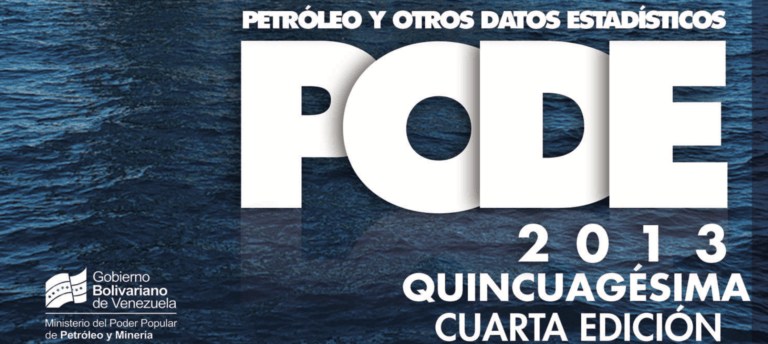 “Petróleo y Otros Datos Estadísticos” (PODE), año 2013