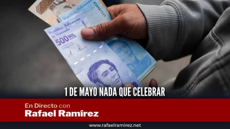 En directo con Rafael Ramírez: 1 de mayo nada que celebrar