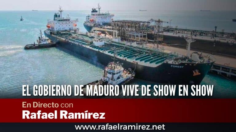 En directo con Rafael Ramírez: El gobierno de maduro vive de show en show