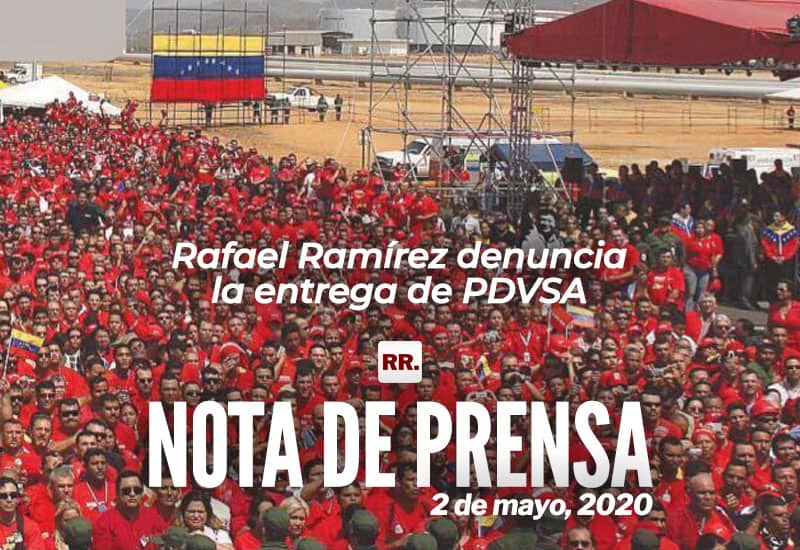 Rafael Ramírez denuncia la entrega de PDVSA