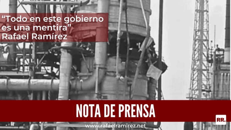 “Todo en este gobierno es una mentira”: Rafael Ramírez