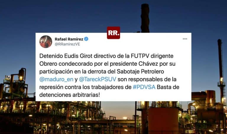 Detenido por el SEBIN dirigente sindical de PDVSA, Eudis Girot