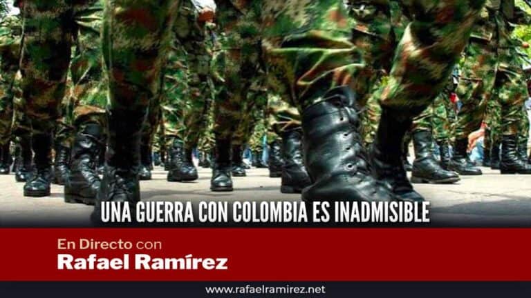 En Directo con Rafael Ramírez: Una guerra con Colombia es inadmisible