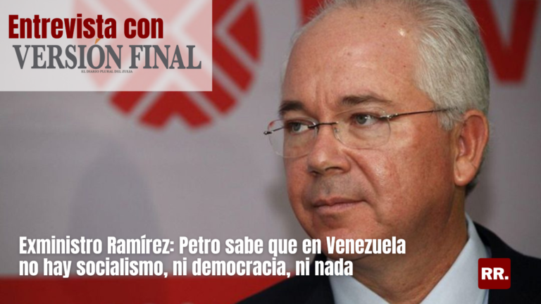 Entrevista | Ramírez: Petro sabe que en Venezuela no hay socialismo, ni democracia, ni nada