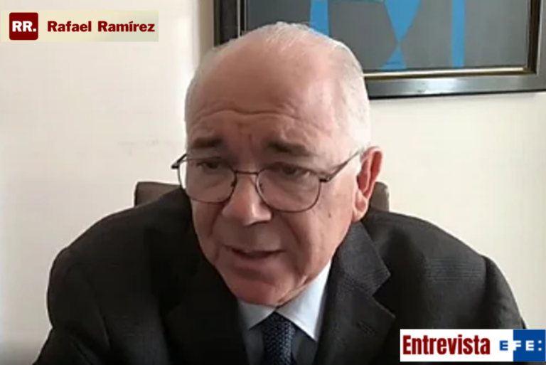 Entrevista con Wanda Rudich y Núria Morchón – EFE | Rafael Ramírez: «Venezuela tiene capacidad para triplicar su producción petrolera»